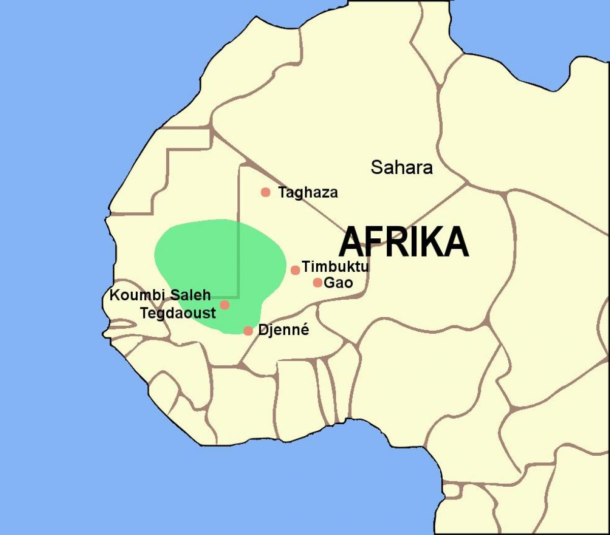 Карта імперыі Гана