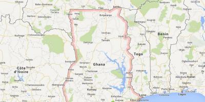 Падрабязная карта аккра, Гана